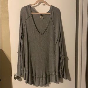 We the free gray tunic